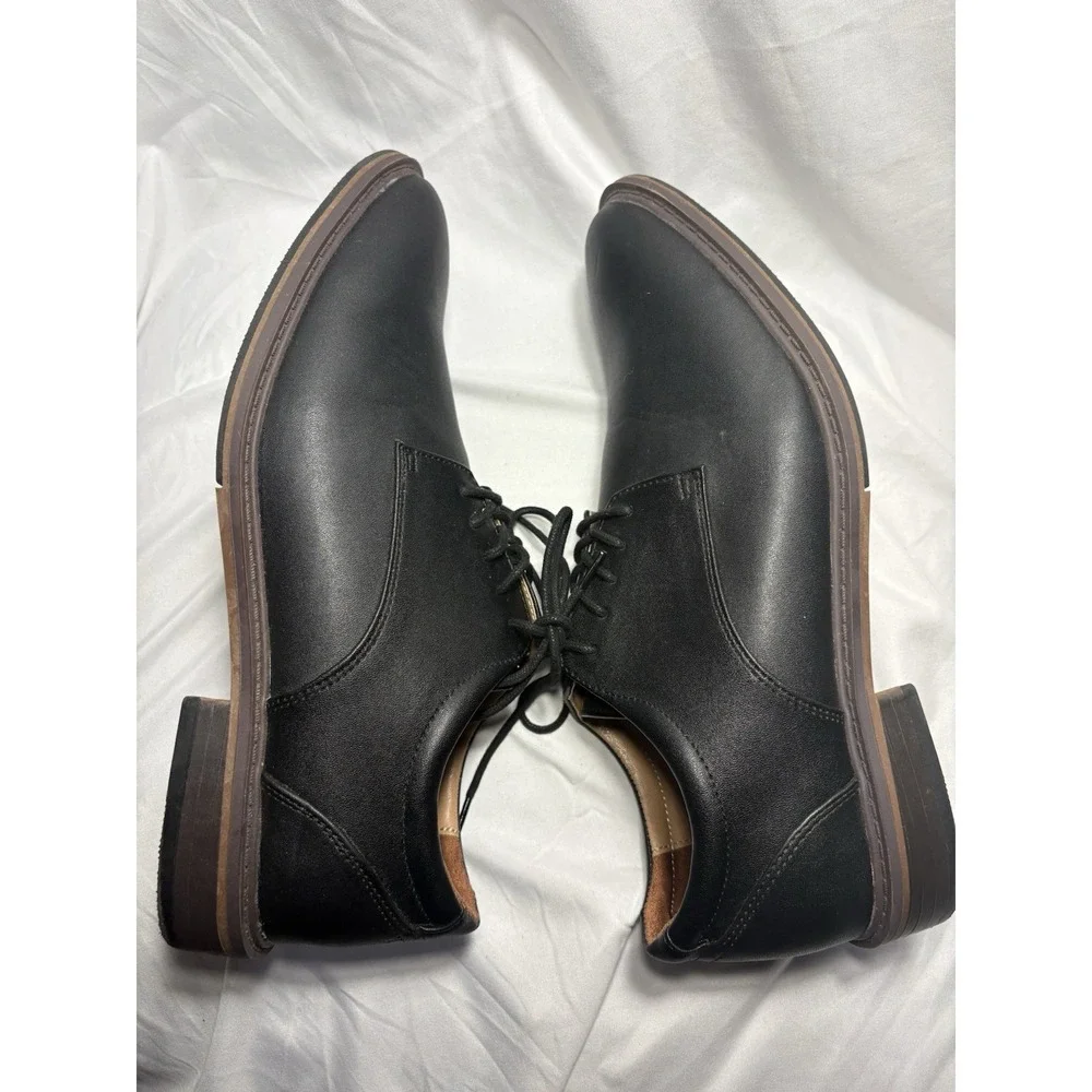 Goodfellow & Co Men's Black Leather Dress Shoes Size 11 Lace‎ Up Derby